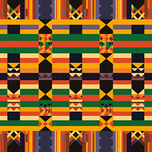 design vector art of a ghanaian kente pattern