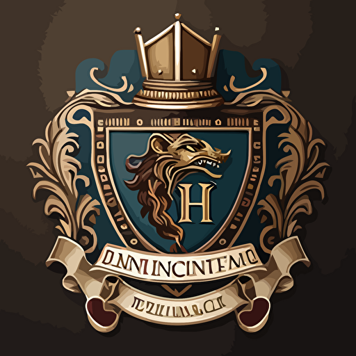 create me a vector college logo that say king phenomanal university