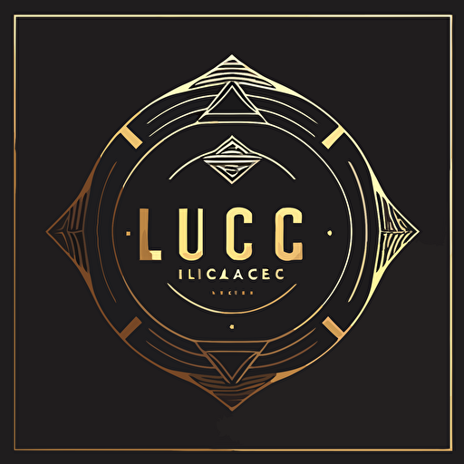 Lugaci logo luxury vector post modernism