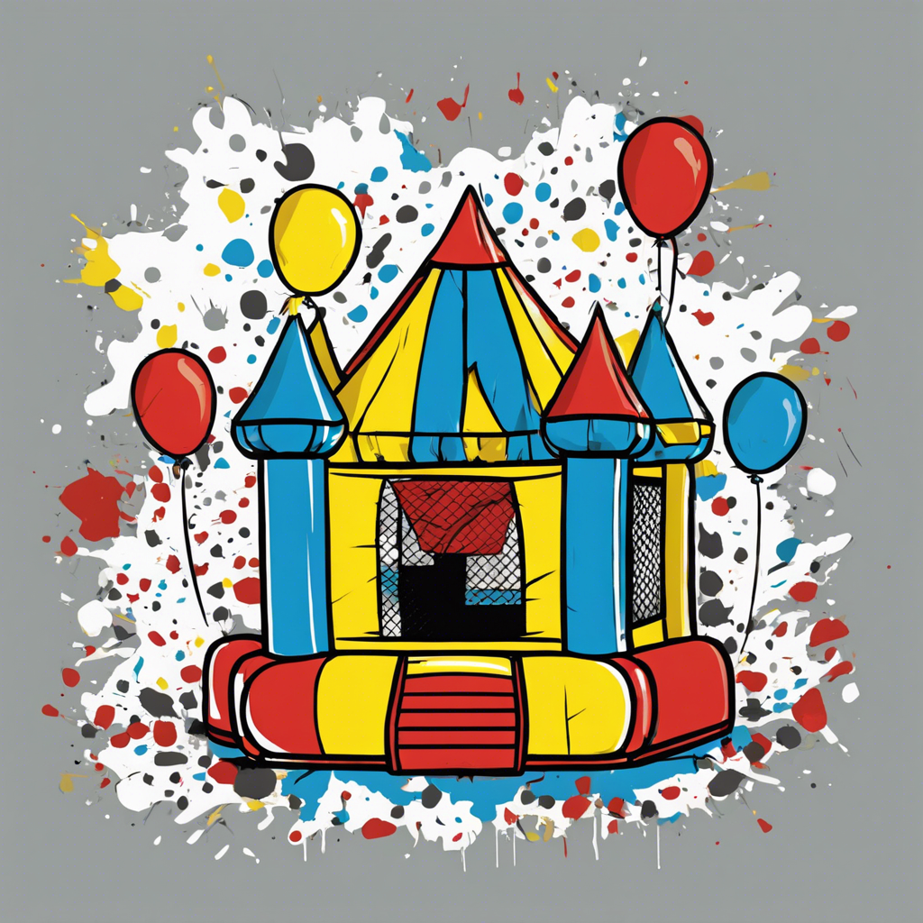 a bouncy house