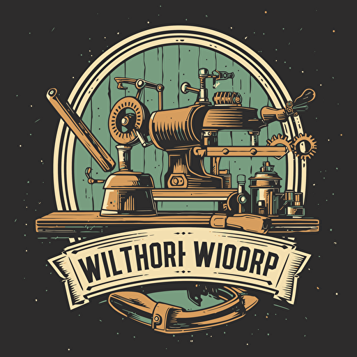 a logo that says "The Workshop" vector art
