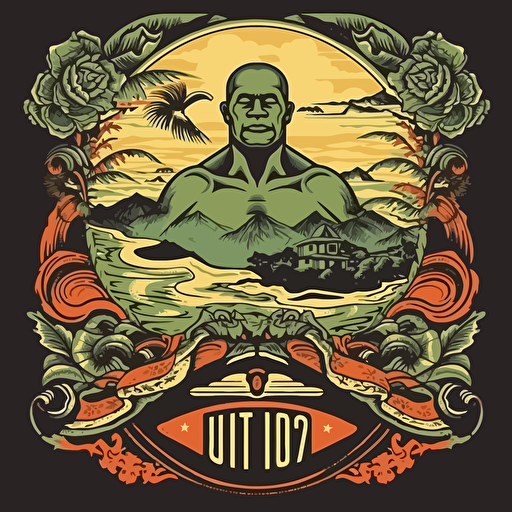 rio de janeiro jiu-jitsu flyervector art,