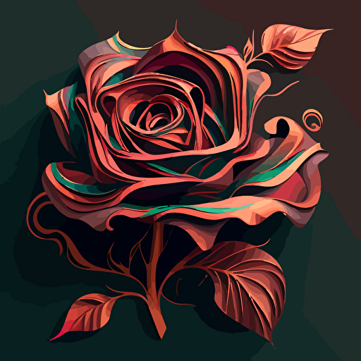 vector rose