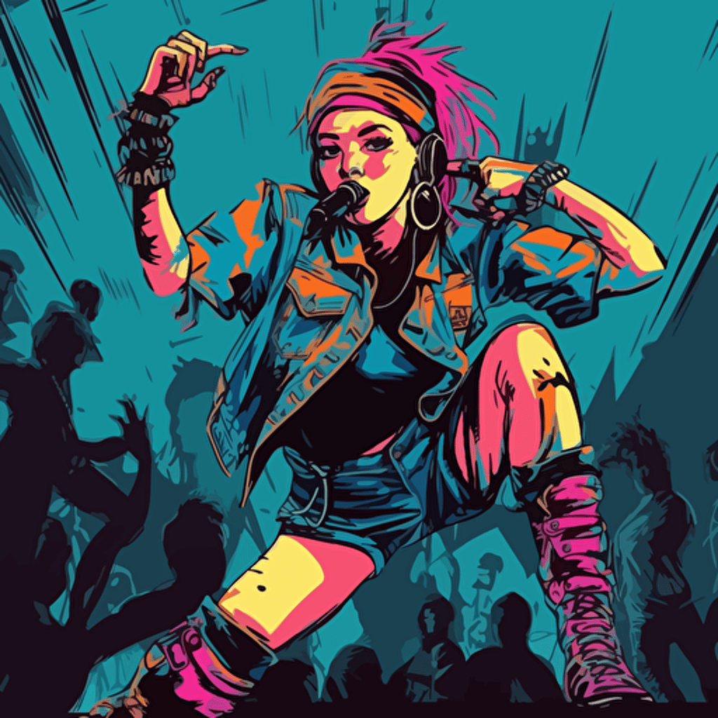 90s grunge hard dance style aesthetic, punk aesthetic, HD art, vector file