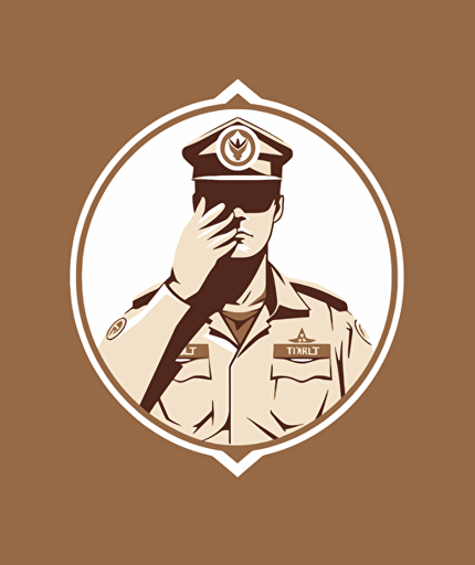 scout salute for logo deisgn, illustration, no letters, flat vector
