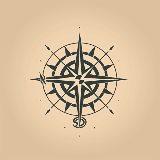 very simple logo for wind rose of life, vector flat, PNG, SVG, flat shading, solid background, mascot, logo, vector illustration, masterwork, 2D, simple, illustrator