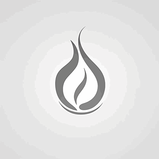 minimal vector logo for spiritual energies flow, abstract, white background