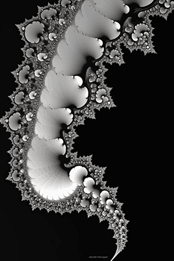mandelbroth fractal, minimalistic vector,