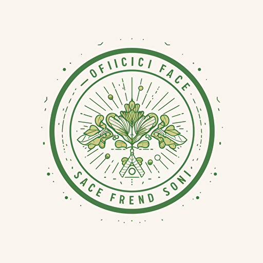 logo for a crop science organization focused on data science, simple, white background, green, vector