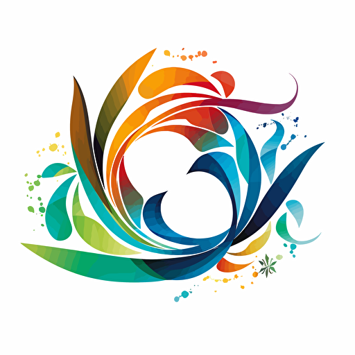 An innovative, caring charitable social enterprise logo without text, capturing the essence of a inclusive community focused on empowering local communities and celebrating diversity (medium: vector design)(style: abstract, employing fluid shapes and forms to represent the interconnected nature of humanity)(colors: a vibrant, diverse color palette, reflecting the history within the community)(composition: intertwining elements such as peaceful symbols, travel, education, community, development, seamlessly blending them into a cohesive design)