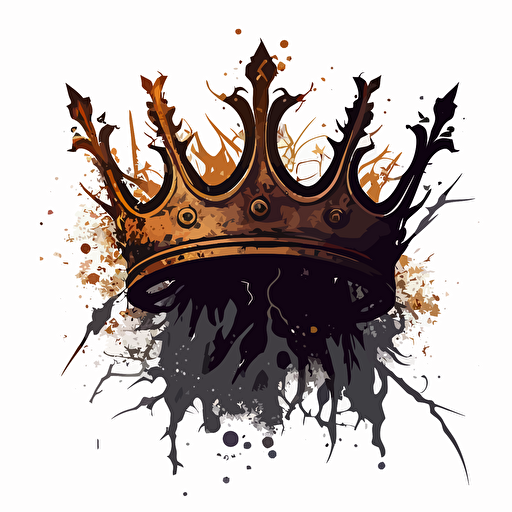 a kings crown by itself, logo, vector, no background