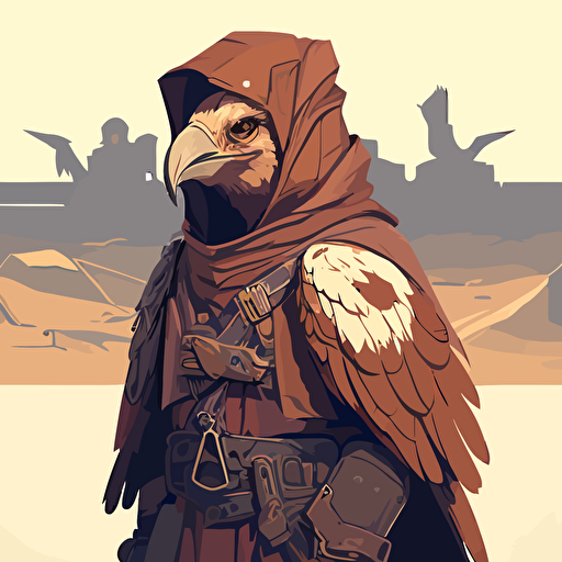 aarakocra monk vector art