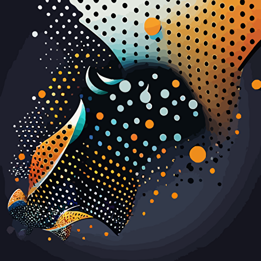 Abstract background with dots. Vector illustration