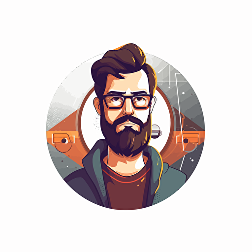 web developer, vector based, white background, no face