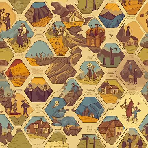 vector art board game box settlers of catan