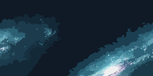 the milky way galaxy on a very dark night, vector style