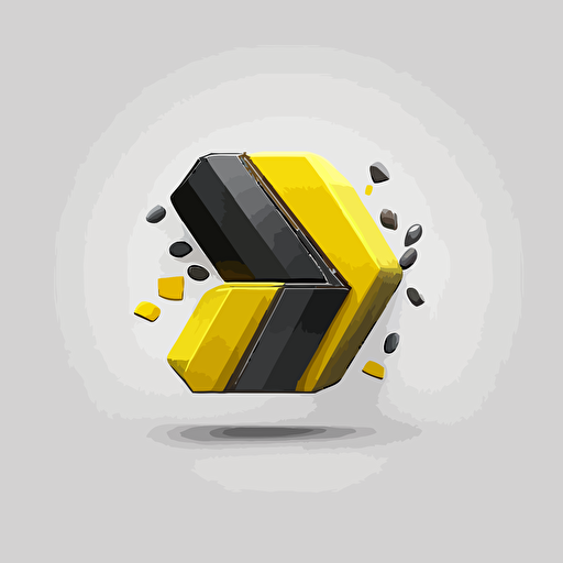 logo, vectorial, vitamin, battery, yellow, black, material design, white background