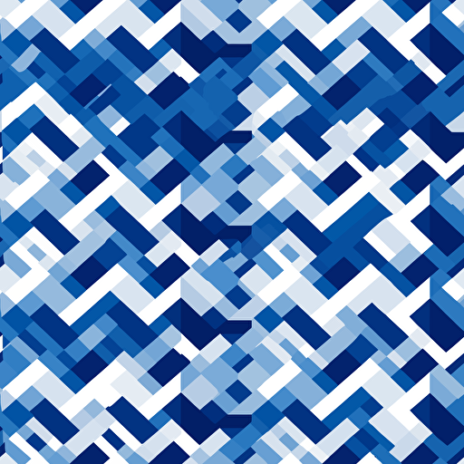 A vector of blend colors, plain textures, geometric shapes, background cobalt blue and white