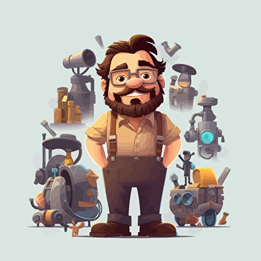 character cartoon vector engineer