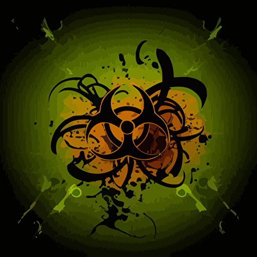 a biohazard desktop wallpaper background vector