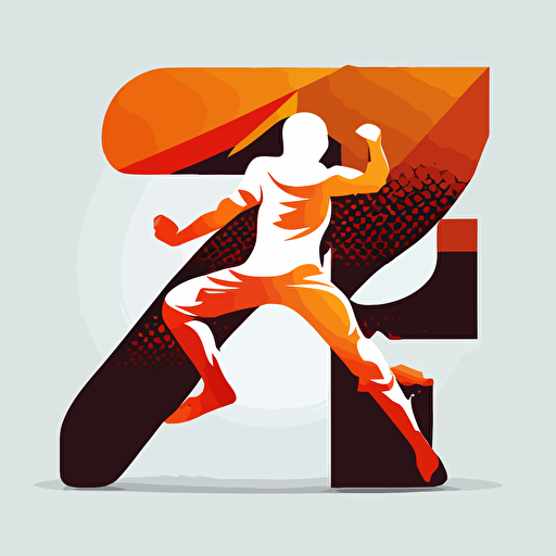 show me vector illustration of the number 7, number 7 has to be prominent and behind the number I want different athletes like Martial Arts & Boxing, yoga,dance, Gymnastics