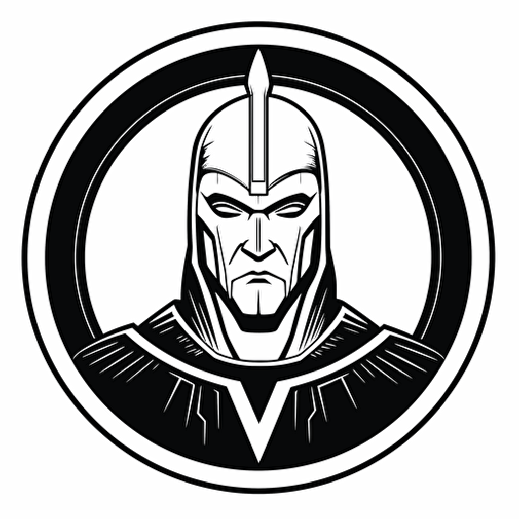 Watchmen Ozymandias illustration, minimal, outline strokes only, black and white, logo, vector, minimallistic, white background