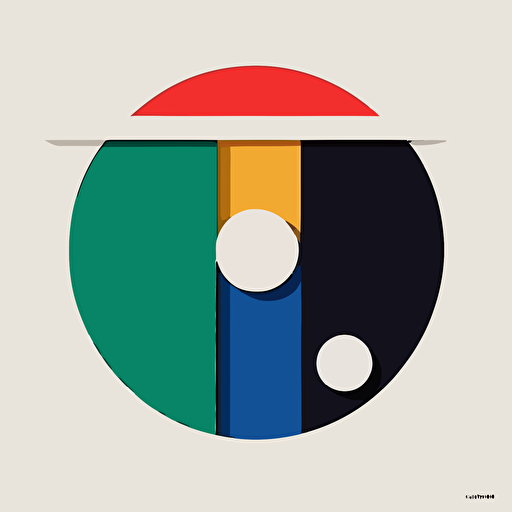 a flat vector logo, minimal, by Paul Rand, vector, symbol