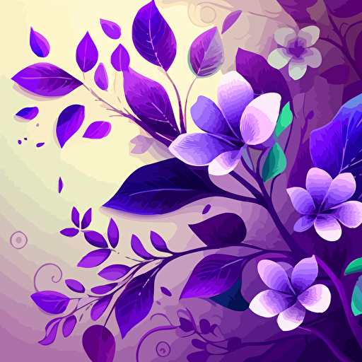 spring, vector, purple