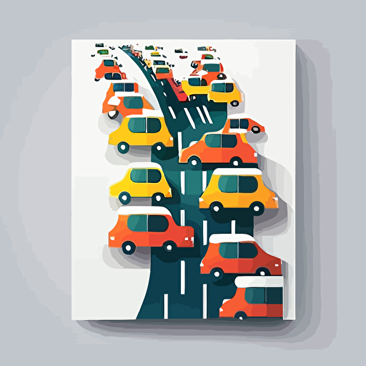 traffic analyze with white background, vector design