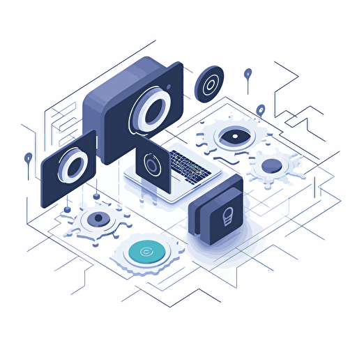 doftware integration vector art