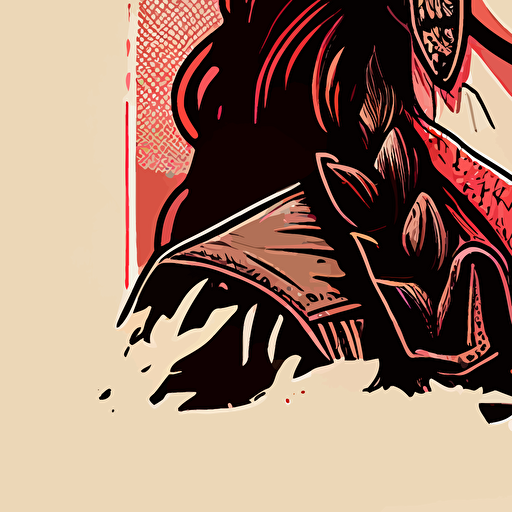 cowgirl doodle vector ilustration