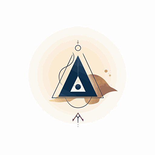 minimalistic vector logo for a data analysis start-up called A, inspired by zoroastrianism, surreal, abstract, futuristic and modernized