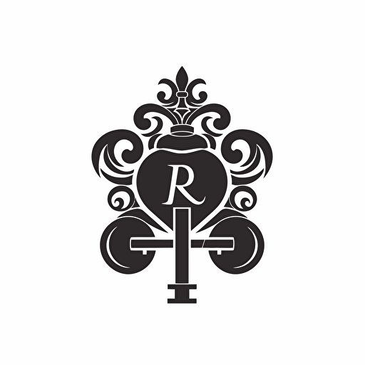 Elegent iconic logo for Kings Acquisitions which is a business acquisitions business, black vector on a white background