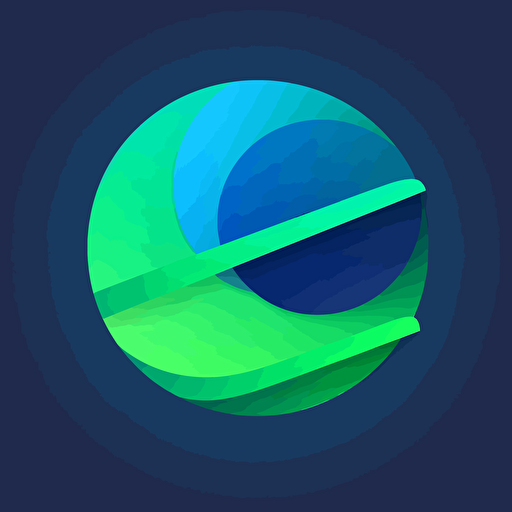 light year logo,green and blue palette ,vector