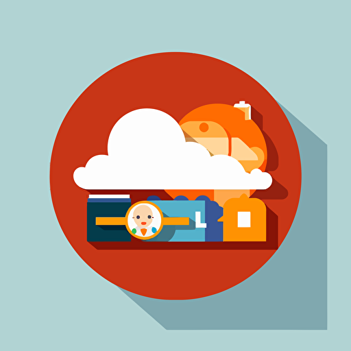 flat vector logo microsoft office clippy