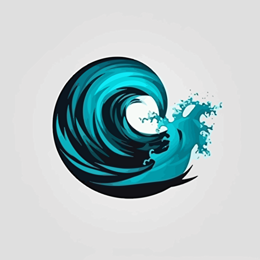 logo vague, dynamique, vectoriel