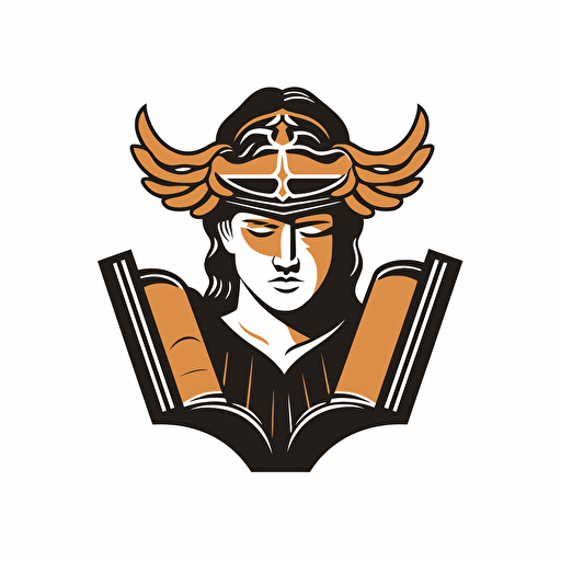 vector flat legal knowledge logo