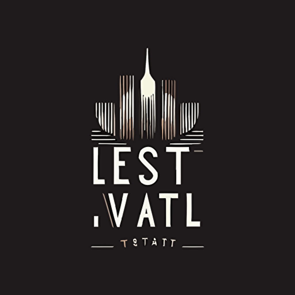 lat vector minimalistic logo, wine festival