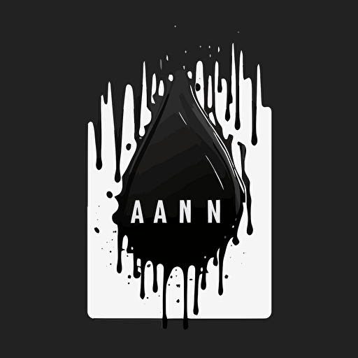 vector art , smooth strokes, all black minimalistic logo depicting an acid tab by Paul Rand