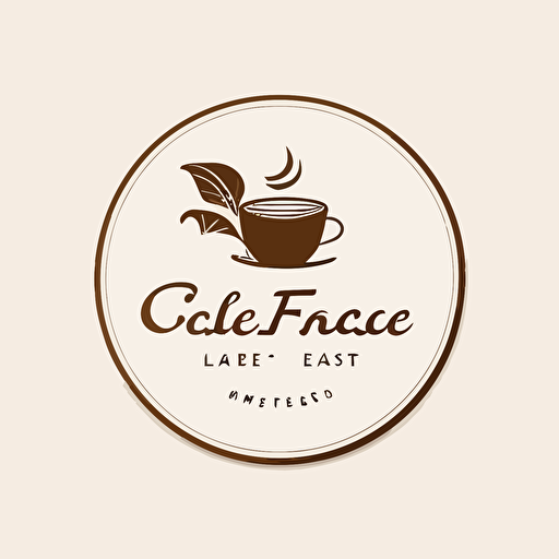 logo de tienda de café, minimalista, taza de café pequeña, fondo blanco, vector, 2d