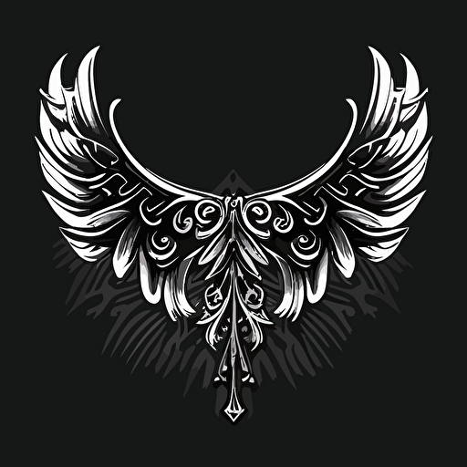 collar logo black and white angle vector clipart simple no shadow