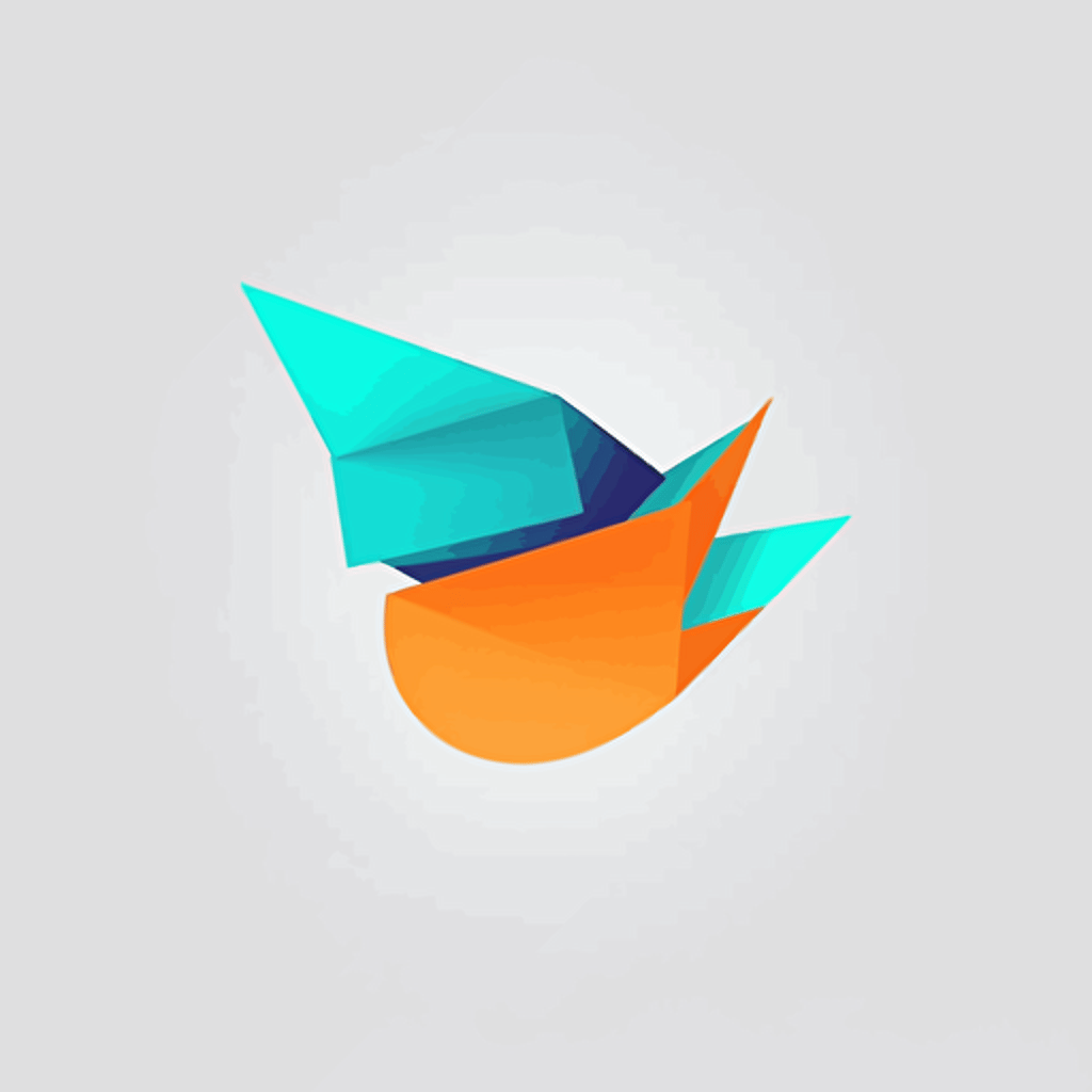 Logo, vector, chatbox flying, minimalist, clear, with this color #F8564#