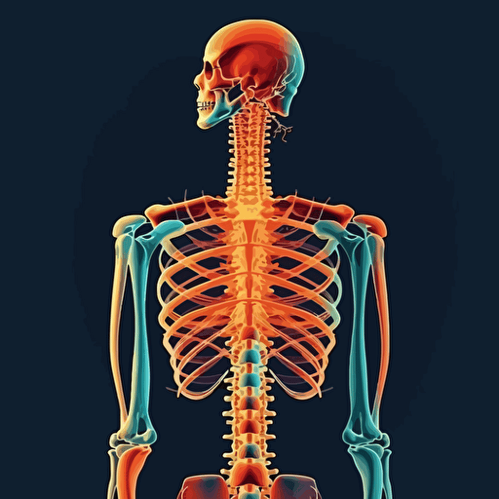 spine vector illustration