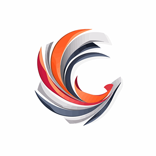 vector logo certifi, white orange red and grey colors