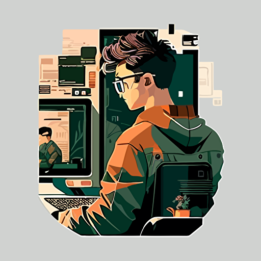 <grid_0.webp> flat vector illustration