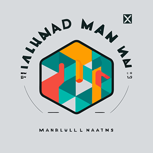 a simple vector logo for a brand focused on blockchain technology education called Miami Crypto Labs in the style of Paul Rand. white background. graffiti