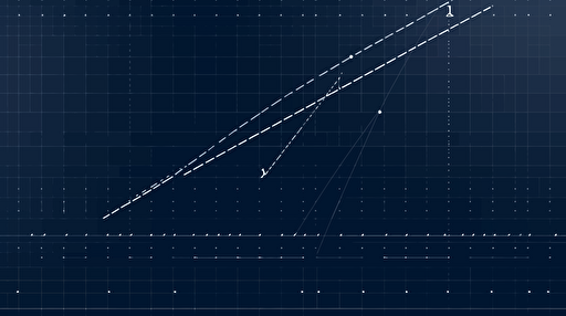 ruler on a grid, minimalist, vector art, oragami art, dark blue background