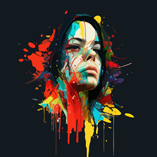 color dripping::1 vector art::1 logo design::1 simple::1 colorful::1 no background::1