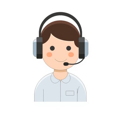 a customer support person 