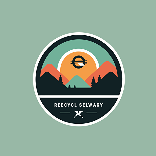 recovery service vector logo, minimal, simple, flat